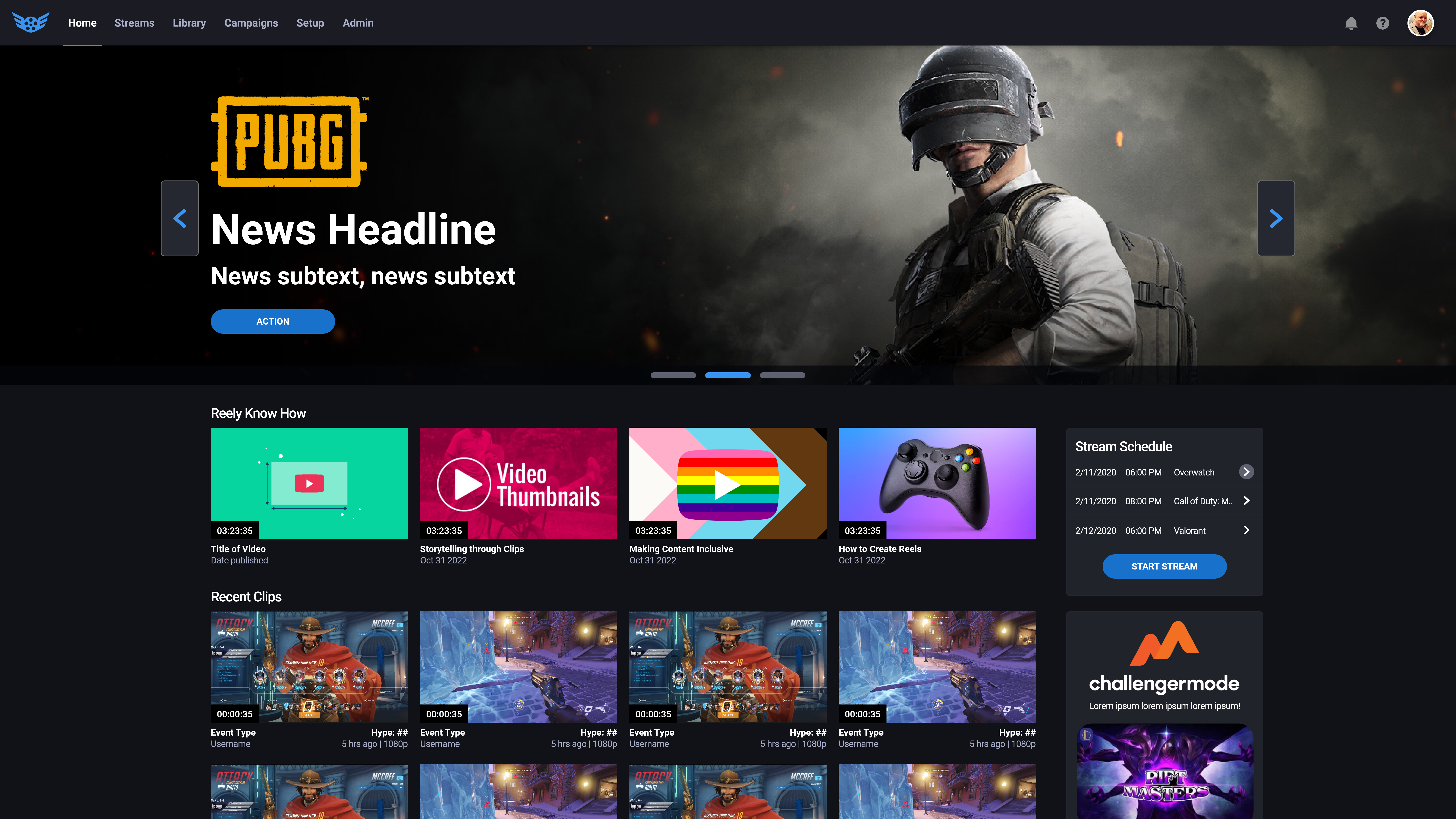 Reely project preview